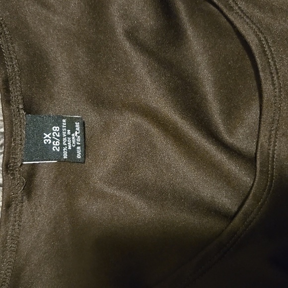 Elegant Brown and Studio C Gold SLEEVELESS Women's Tops BUNDLE 3X 26/28 - Picture 2 of 3